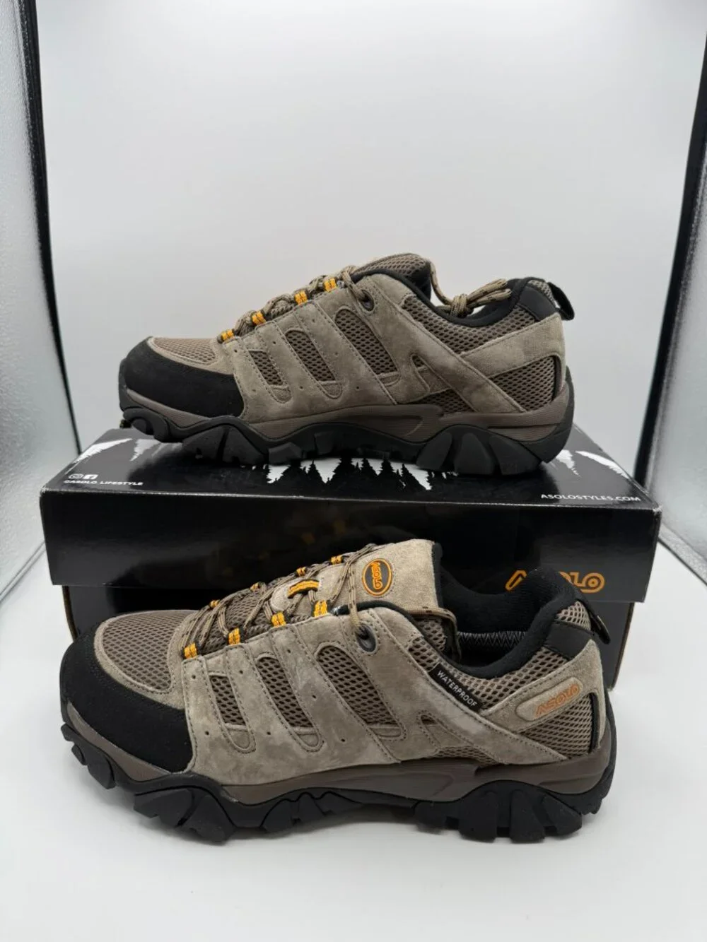 ASOLO Men's Walnut Size 10 New With Box